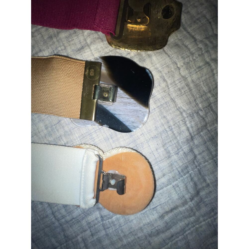 Lot of 4 Vintage Belts - Mixed Styles - 1980s–1990s - Statement Buckles - EUC - Picture 8 of 10